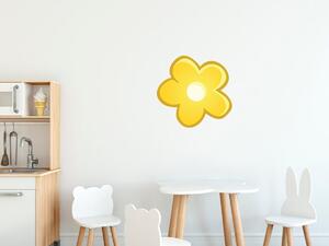 Gario Gyerek falmatrica Sárga virágocska Méret: 10 x 10 cm