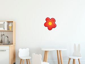 Gario Gyerek falmatrica Piros virágocska Méret: 10 x 10 cm