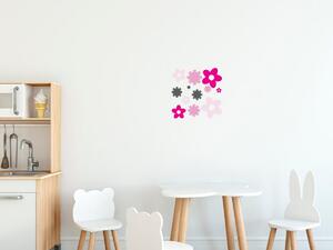 Gario Gyerek falmatrica Kis virágok Méret: 10 x 10 cm