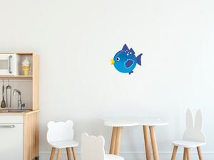 Gario Gyerek falmatrica Sötétkék halacska Méret: 10 x 10 cm