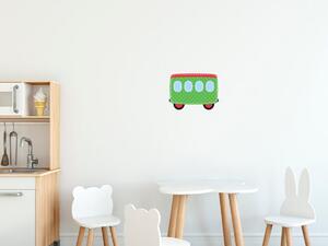 Gario Gyerek falmatrica Zöld vagon Méret: 20 x 20 cm