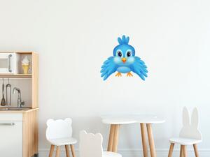 Gario Gyerek falmatrica Táncoló kék madárka Méret: 20 x 20 cm