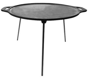 3 Lábú Öntöttvas Szeletsütő / Pecsenyesütő - Ø 43 cm - Sík felületű