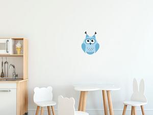 Gario Gyerek falmatrica Kis kék baglyocska Méret: 100 x 100 cm