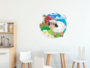 Gario Gyerek falmatrica Fehér birka Méret: 10 x 10 cm