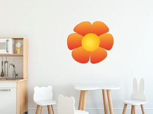 Gario Gyerek falmatrica Narancssárga virág Méret: 10 x 10 cm