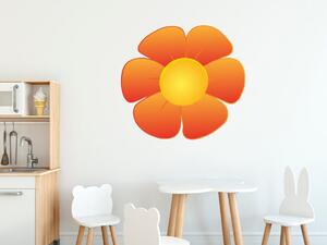 Gario Gyerek falmatrica Narancssárga virág Méret: 100 x 100 cm