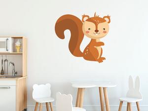 Gario Gyerek falmatrica Kis mókuska Méret: 100 x 100 cm