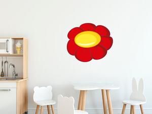 Gario Gyerek falmatrica Nagy piros virág Méret: 100 x 100 cm