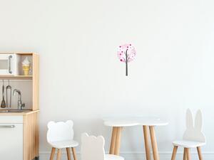 Gario Gyerek falmatrica Pasztellszínu virágos fa Méret: 10 x 10 cm