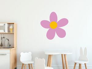 Gario Gyerek falmatrica Világoslila virágocska Méret: 100 x 100 cm