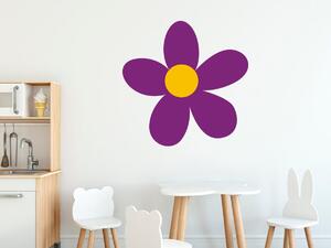 Gario Gyerek falmatrica Lila virágocska Méret: 100 x 100 cm