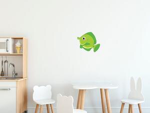 Gario Gyerek falmatrica Zöld halacska Méret: 10 x 10 cm