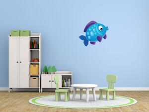 Gario Gyerek falmatrica Nagy kék halacska Méret: 20 x 20 cm