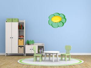 Gario Gyerek falmatrica Zöld virágocska Méret: 10 x 10 cm