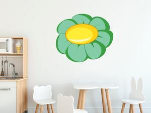 Gario Gyerek falmatrica Zöld virágocska Méret: 100 x 100 cm