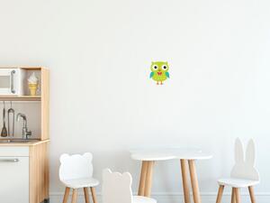 Gario Gyerek falmatrica Lime bagoly masnival Méret: 10 x 10 cm