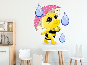 Gario Gyerek falmatrica Méhecske esernyovel Méret: 100 x 100 cm