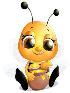 Gario Gyerek falmatrica Méhecske mézzel Méret: 100 x 100 cm