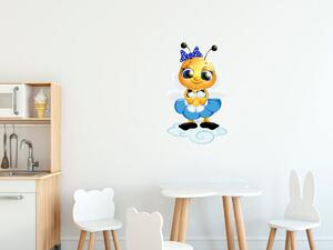 Gario Gyerek falmatrica Méhecske kék szoknyában Méret: 100 x 100 cm