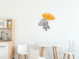 Gario Gyerek falmatrica Macko esernyovel Méret: 100 x 100 cm