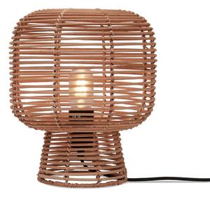 Natúr színű asztali lámpa rattan búrával (magasság 30 cm) Tanami – Good&Mojo
