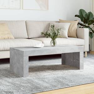 Betonszürke szerelt fa dohányzóasztal 102 x 50 x 36 cm