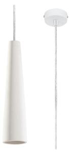 Fehér függőlámpa kerámia búrával ø 8 cm Alverna – Nice Lamps