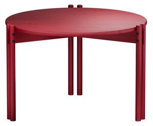 Piros borovi fenyő kerek dohányzóasztal ø 60 cm Sticks – Karup Design