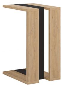 Tárolóasztal tölgyfa dekorral 40x30 cm Macha – Marckeric