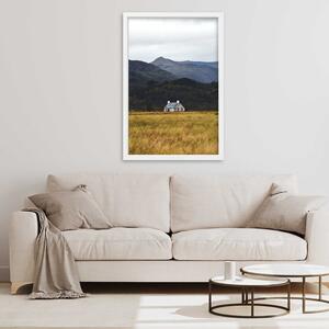 Gario Poszter Vendégház a hegyekben A keret színe: Természetes, Méret: 20 x 30 cm