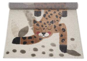 Barna-bézs gyerek szőnyeg 80x125 cm Little Jaguar – Nattiot