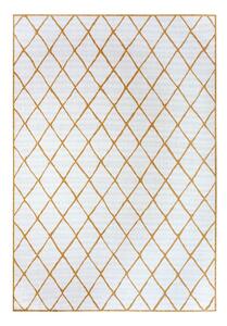 Okkersárga-fehér kültéri szőnyeg 200x290 cm Malaga – NORTHRUGS