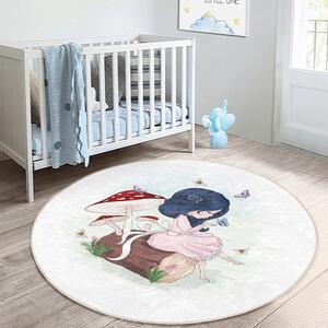 Fehér gyerek szőnyeg ø 80 cm Comfort – Mila Home