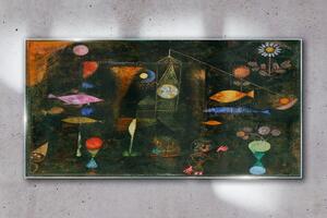 Üvegkép Hal mágia Paul Klee