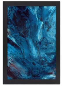 Gario Poszter Kék sziklák A keret színe: Természetes, Méret: 30 x 45 cm
