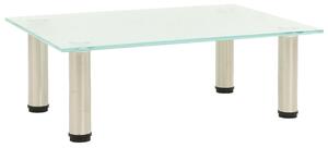 322759 TV Stand Frosted 40x35x17 cm Tempered Glass