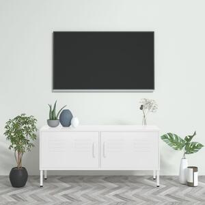 Fehér acél TV-szekrény 105 x 35 x 50 cm