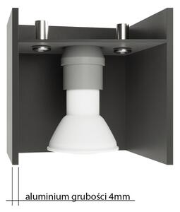 Fehér mennyezeti lámpa fém búrával 10x20 cm Lorum – Nice Lamps