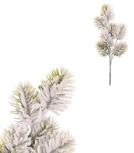 Hóval borított műfenyő ág, 13 x 36 cm