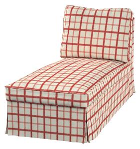 Huzat Ikea Ektorp karfa nélküli fekvőfotelhez (egyenes háttámla) termék színe piros szövet mintás