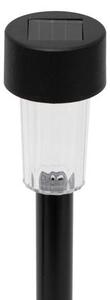 Home MX842 napelemes kerti lámpa, 1 db melegfehér LED, akkumulátor, fekete műanyag, 24db-os szett