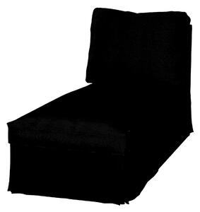 Huzat Ikea Ektorp karfa nélküli fekvőfotelhez (egyenes háttámla) termék színe fekete szövet fonott