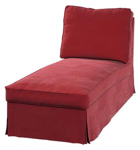 Huzat Ikea Ektorp karfa nélküli fekvőfotelhez (egyenes háttámla) termék színe piros szövet fényes, welwet