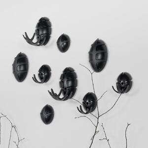 Fekete fali akasztó Tick – Spinder Design