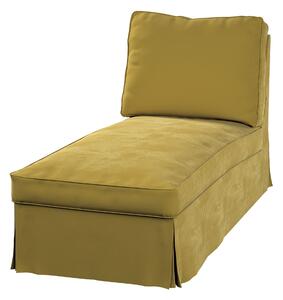 Huzat Ikea Ektorp karfa nélküli fekvőfotelhez (egyenes háttámla) termék színe zöld szövet fényes, welwet
