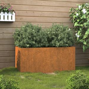 Corten acél növénytartó 62x40x39 cm