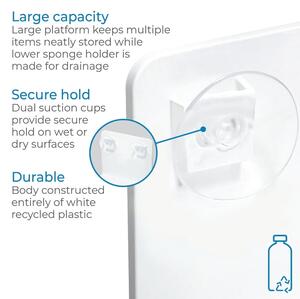 Öntapadós újrahasznosított műanyag szivacstartó Eco System – iDesign