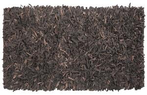 Shaggy szőnyeg - Bőr - Barna - 80x150 cm - MUT