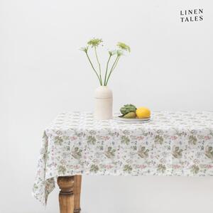 Len asztalterítő 140x250 cm White Botany – Linen Tales